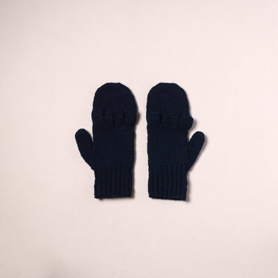 Kullu Karishma Hand Knitted Merino Wool Flap Hand Gloves (Adult) 05