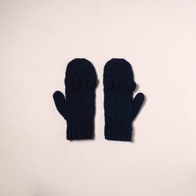 Kullu Karishma Hand Knitted Merino Wool Flap Hand Gloves (Adult) 05