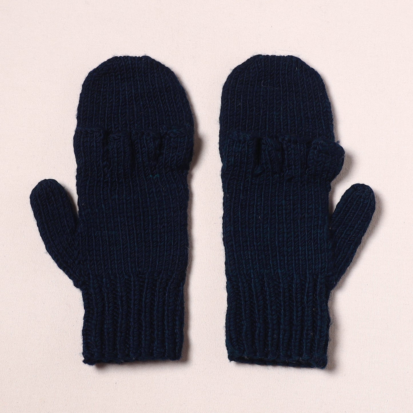 Kullu Karishma Hand Knitted Merino Wool Flap Hand Gloves (Adult) 05