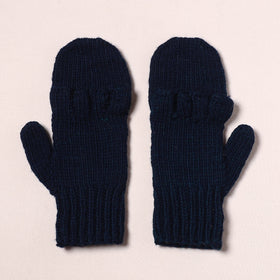 Kullu Karishma Hand Knitted Merino Wool Flap Hand Gloves (Adult) 05