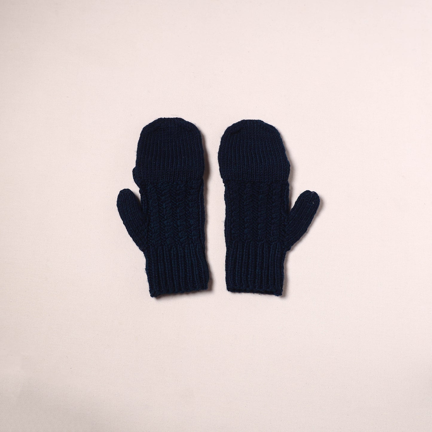 Kullu Karishma Hand Knitted Merino Wool Flap Hand Gloves (Adult) 05