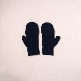 Kullu Karishma Hand Knitted Merino Wool Flap Hand Gloves (Adult) 05