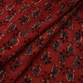 Hakoba Hand Block Ajrakh Print Natural Dyed Cotton Fabric 96