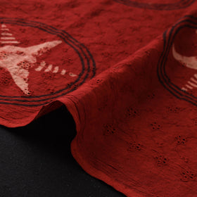 Hakoba Hand Block Ajrakh Print Natural Dyed Cotton Fabric 95