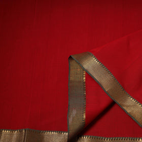 Handloom Mangalagiri Cotton Fabric with Nizam Zari Border 29