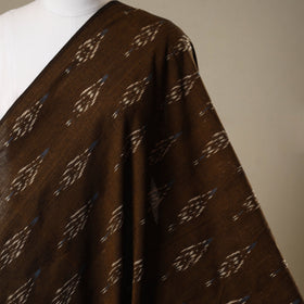 Brown - Cotton Pochampally Ikat Fabric 07