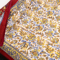 Yellow - Sanganeri Reversible Single Soft Cotton Quilt/Blanket 13