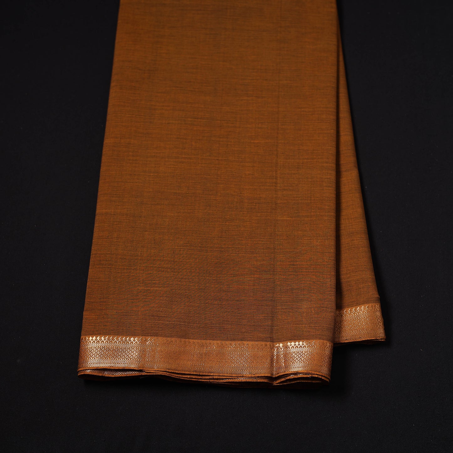 Handloom Mangalagiri Cotton Fabric with Nizam Zari Border 30