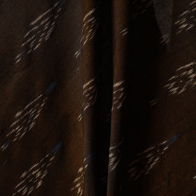 Brown - Cotton Pochampally Ikat Fabric 07