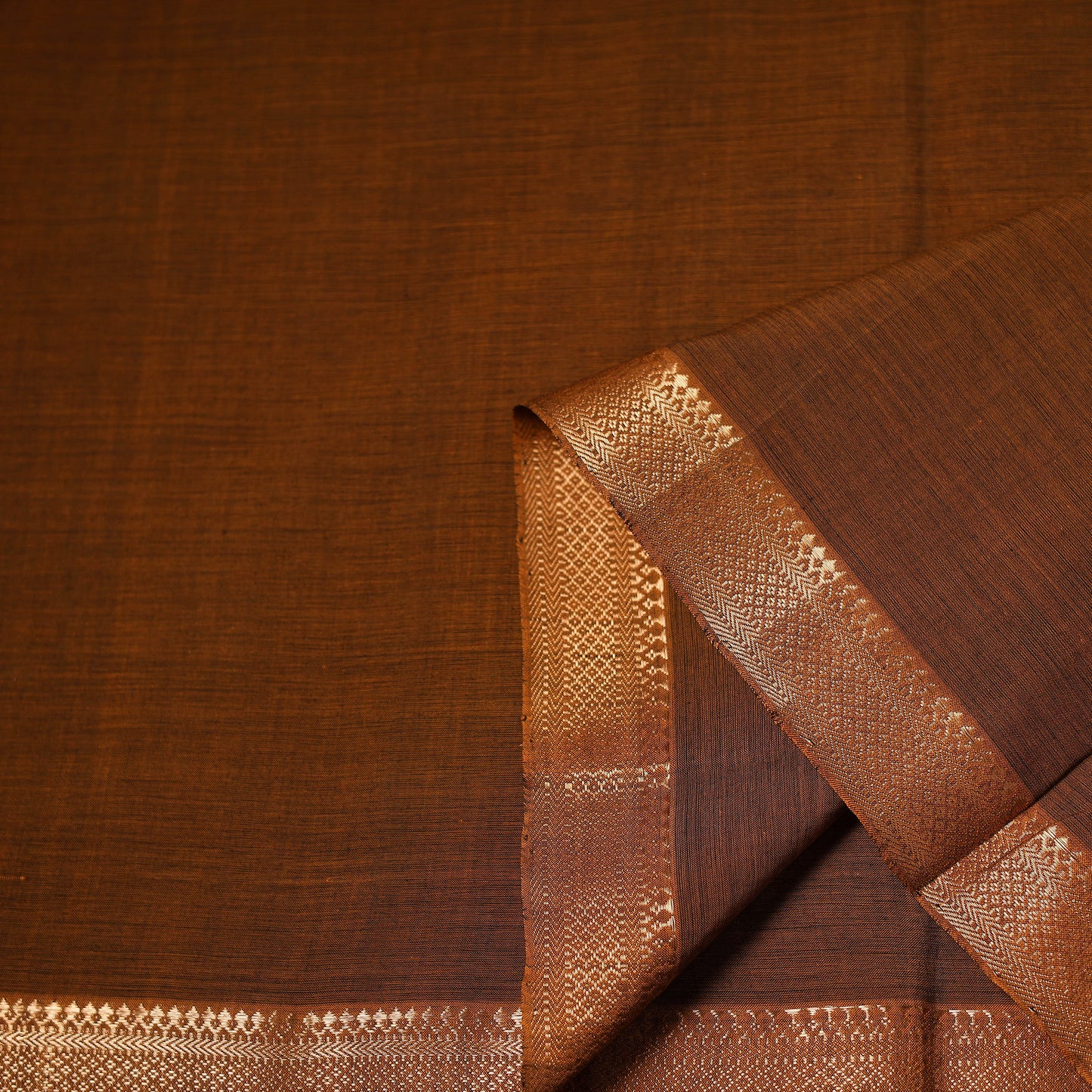 Handloom Mangalagiri Cotton Fabric with Nizam Zari Border 30
