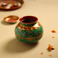 Traditional Handpainted Stainless Steel Kalash 63