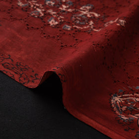 Hakoba Hand Block Ajrakh Print Natural Dyed Cotton Fabric 92