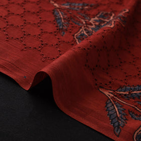 Hakoba Hand Block Ajrakh Print Natural Dyed Cotton Fabric 91