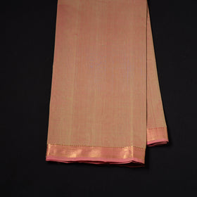 Handloom Mangalagiri Cotton Fabric with Nizam Zari Border 33