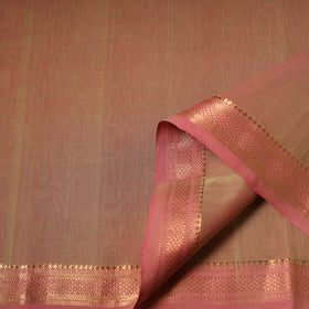 Handloom Mangalagiri Cotton Fabric with Nizam Zari Border 33