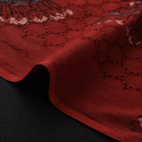 Hakoba Hand Block Ajrakh Print Natural Dyed Cotton Fabric 90
