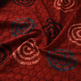 Hakoba Hand Block Ajrakh Print Natural Dyed Cotton Fabric 88