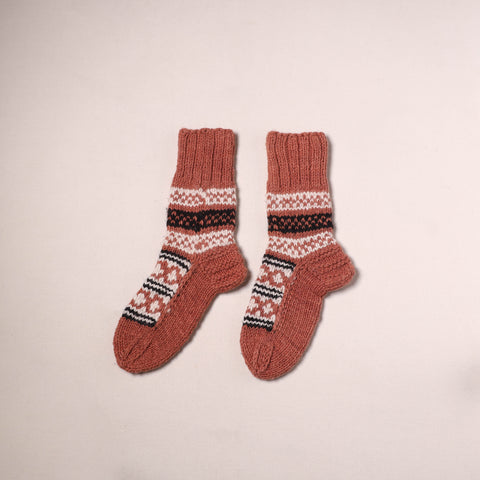 Kullu Karishma Hand Knitted Merino Wool Socks (Adult) 54