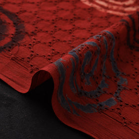 Hakoba Hand Block Ajrakh Print Natural Dyed Cotton Fabric 88