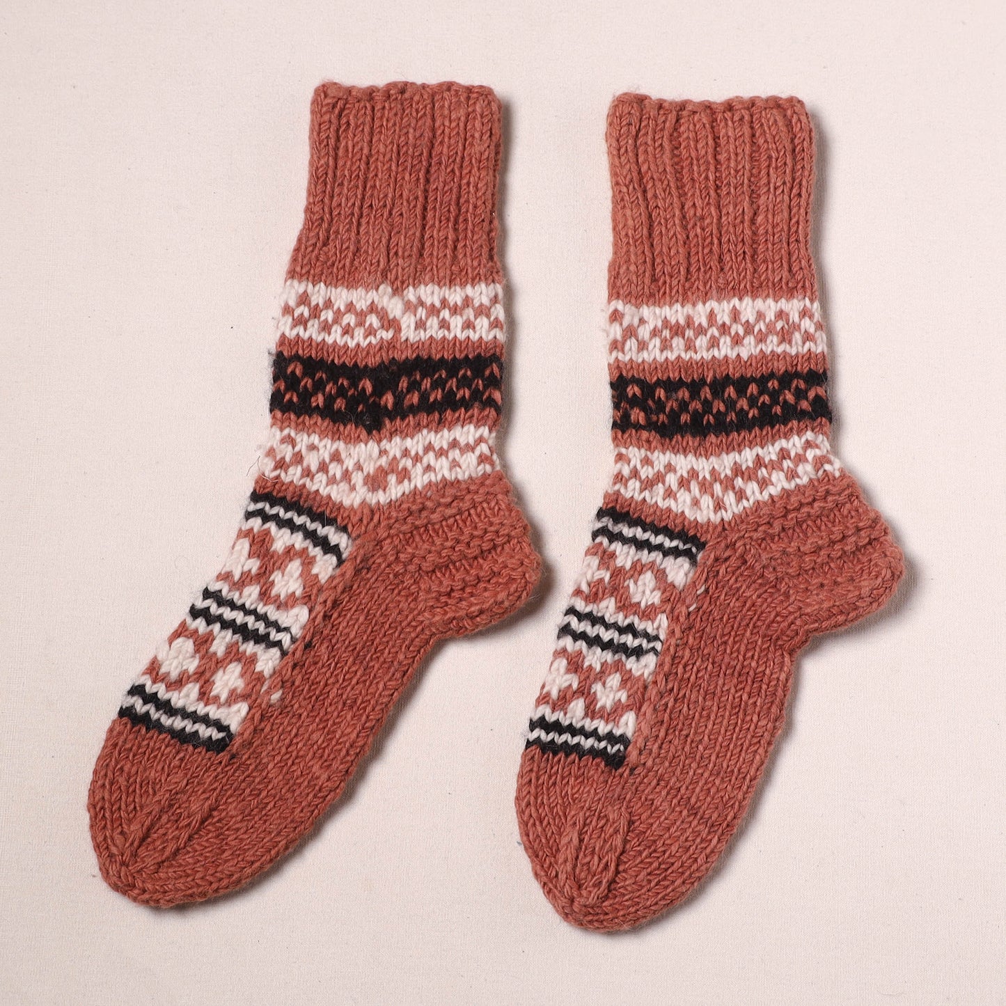 Kullu Karishma Hand Knitted Merino Wool Socks (Adult) 54