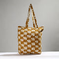 Brown Handcrafted Batik Printed Cotton Hand Bag 01