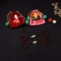 Handcrafted Kundan Beaded Bhaiya Bhabhi Rakhi Set with Potli 67