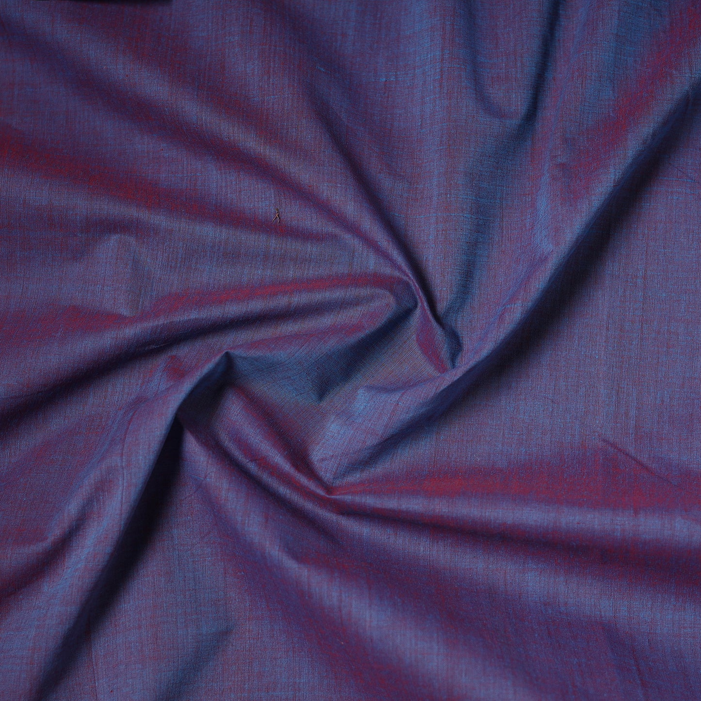 Purple - Handloom Mangalagiri Cotton Fabric with Nizam Zari Border 02
