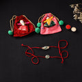 Handcrafted Kundan Beaded Bhaiya Bhabhi Rakhi Set with Potli 69