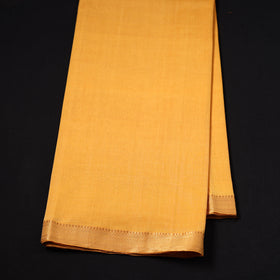 Orange - Handloom Mangalagiri Cotton Fabric with Nizam Zari Border 03
