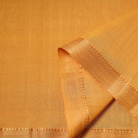 Orange - Handloom Mangalagiri Cotton Fabric with Nizam Zari Border 03