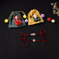 Handcrafted Kundan Beaded Bhaiya Bhabhi Rakhi Set with Potli 71