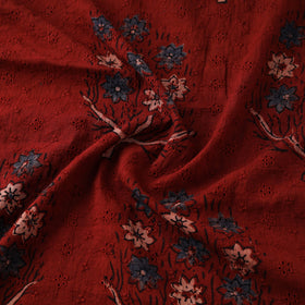 Hakoba Hand Block Ajrakh Print Natural Dyed Cotton Fabric 82