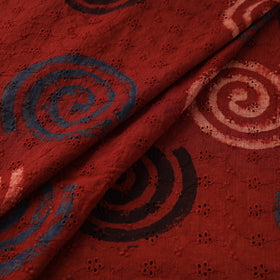 Hakoba Hand Block Ajrakh Print Natural Dyed Cotton Fabric 81