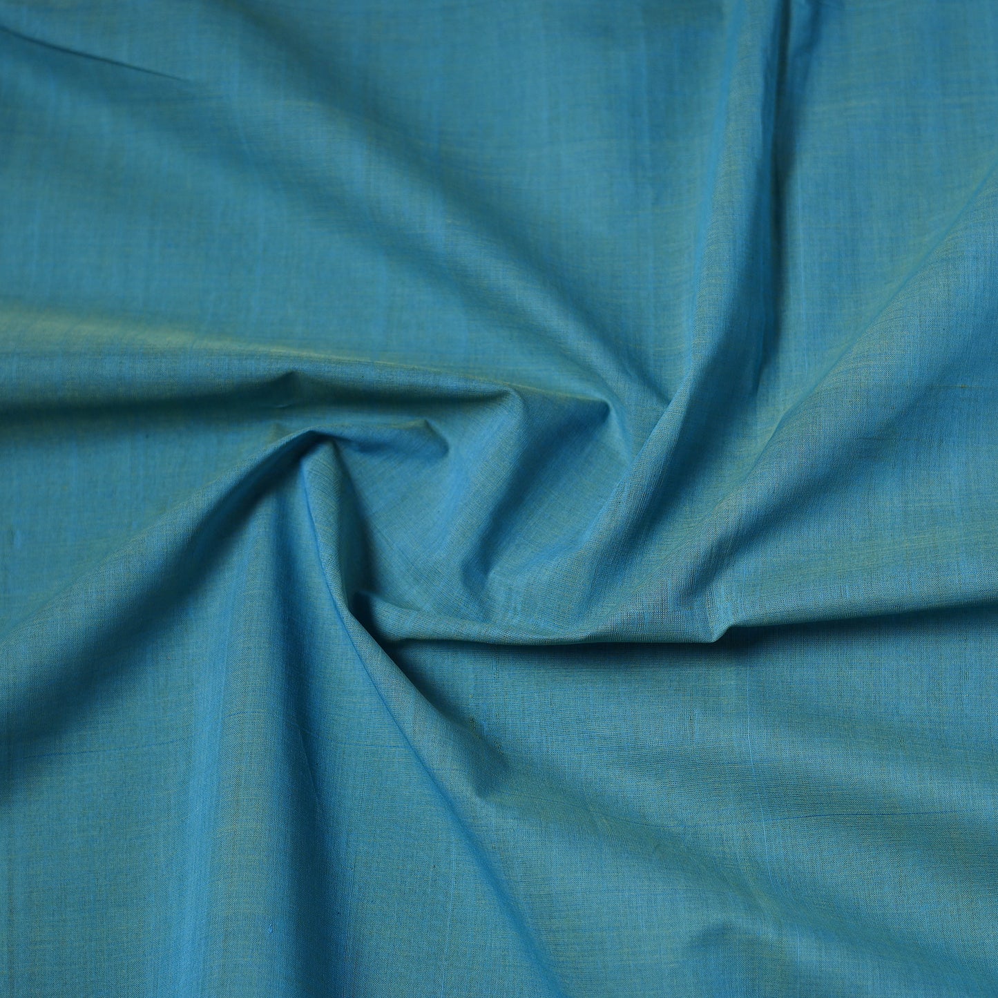 Blue - Handloom Mangalagiri Cotton Fabric with Nizam Zari Border 04