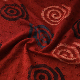 Hakoba Hand Block Ajrakh Print Natural Dyed Cotton Fabric 81