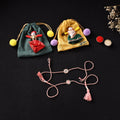 Handcrafted Kundan Bhaiya Bhabhi Rakhi Set with Potli 77