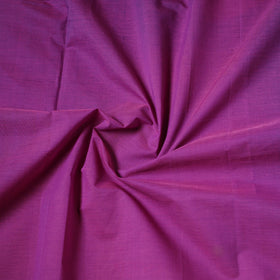 Purple - Handloom Mangalagiri Cotton Fabric with Nizam Zari Border 07