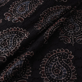 Hakoba Hand Block Ajrakh Print Natural Dyed Cotton Fabric 77