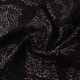 Hakoba Hand Block Ajrakh Print Natural Dyed Cotton Fabric 77