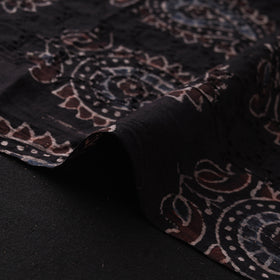 Hakoba Hand Block Ajrakh Print Natural Dyed Cotton Fabric 77
