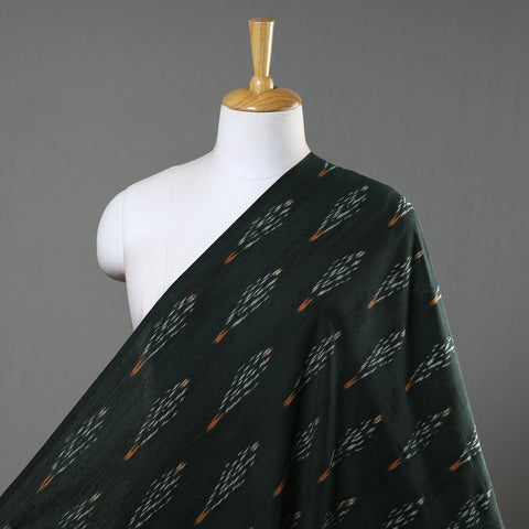 Green - Cotton Pochampally Ikat Fabric