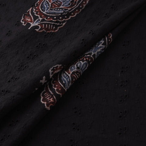 Hakoba Hand Block Ajrakh Print Natural Dyed Cotton Fabric 75
