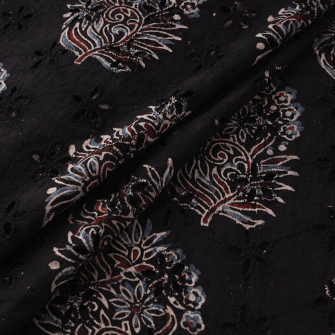 Hakoba Hand Block Ajrakh Print Natural Dyed Cotton Fabric 73