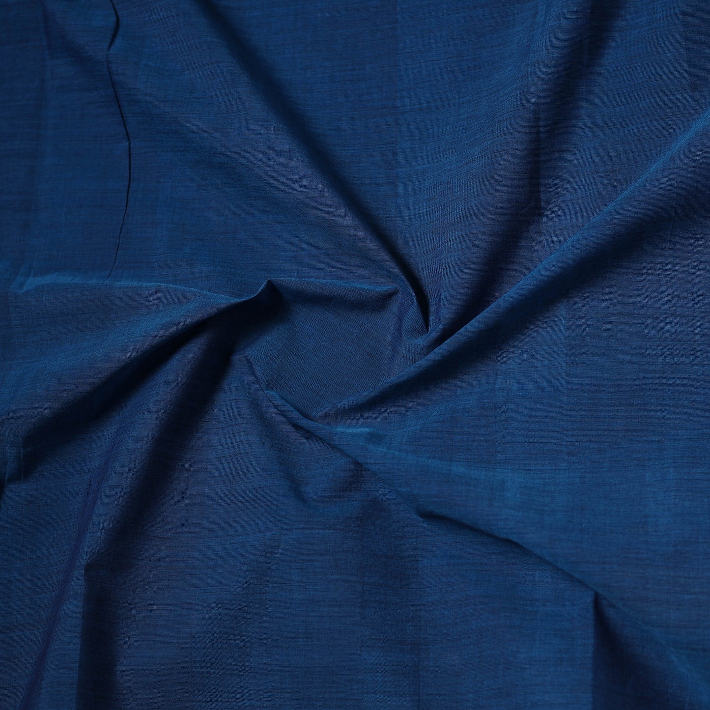 Blue - Handloom Mangalagiri Cotton Fabric with Nizam Zari Border 10