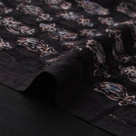 Hakoba Hand Block Ajrakh Print Natural Dyed Cotton Fabric 72