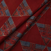 Red - Pure Cotton Ajrakh Print Fabric 18