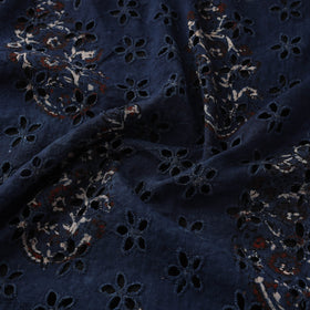 Hakoba Hand Block Ajrakh Print Natural Dyed Cotton Fabric 70