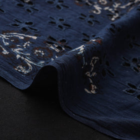 Hakoba Hand Block Ajrakh Print Natural Dyed Cotton Fabric 70