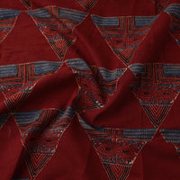 Red - Pure Cotton Ajrakh Print Fabric 18