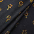 Green - Hand Block Print Natural Dyed Cotton Nandana Fabric 01